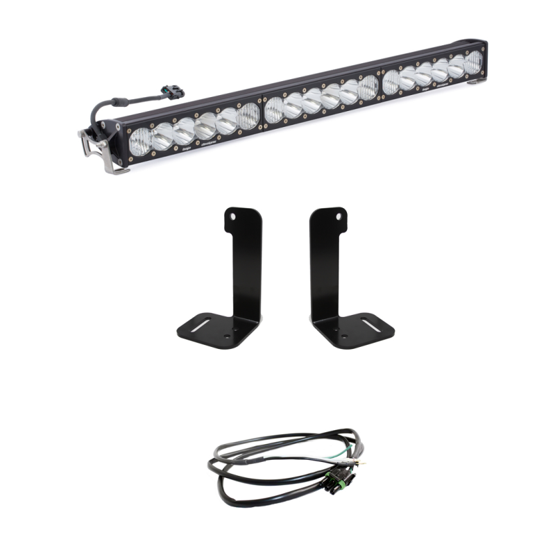 Baja Designs 2018+ Jeep Wrangler JL/JT OnX6+ 30in Bumper LED Light Bar Kit w/ Upfitter - 447657UP