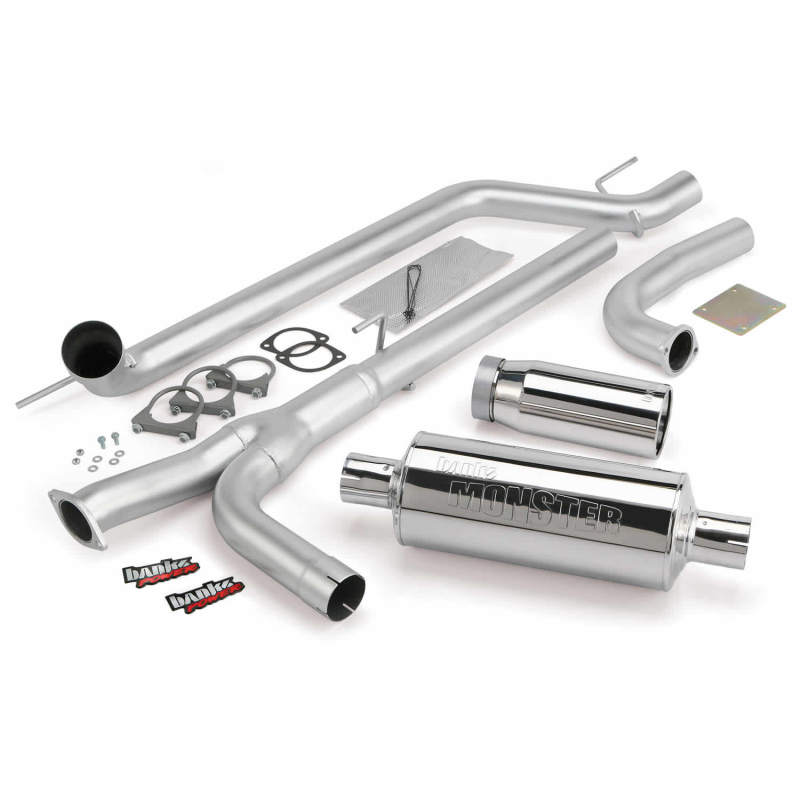 Banks Power 04-14 Nissan 5.6L Titan (All) Monster Exhaust System - SS Single Exhaust w/ Chrome Tip - 48123