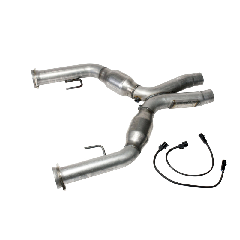 BBK 05-10 Mustang 4.6 Short Mid X Pipe With Catalytic Converters 2-3/4 For BBK Long Tube Headers - 1637