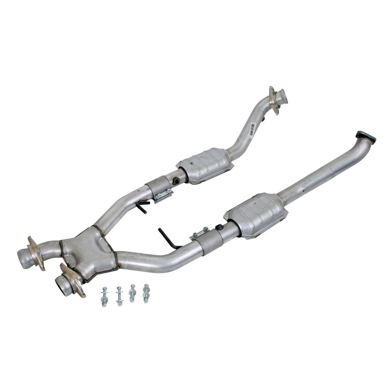 BBK 96-98 Mustang 4.6 Cobra High Flow X Pipe With Catalytic Converters - 2-1/2 - 1618