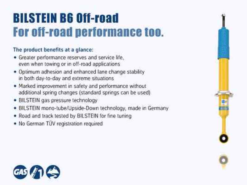 Bilstein 4600 Series 15-16 Ford F-150 XL/XLT/Lariat/Platinum Front 46mm Monotube Shock Absorber - 24-253208