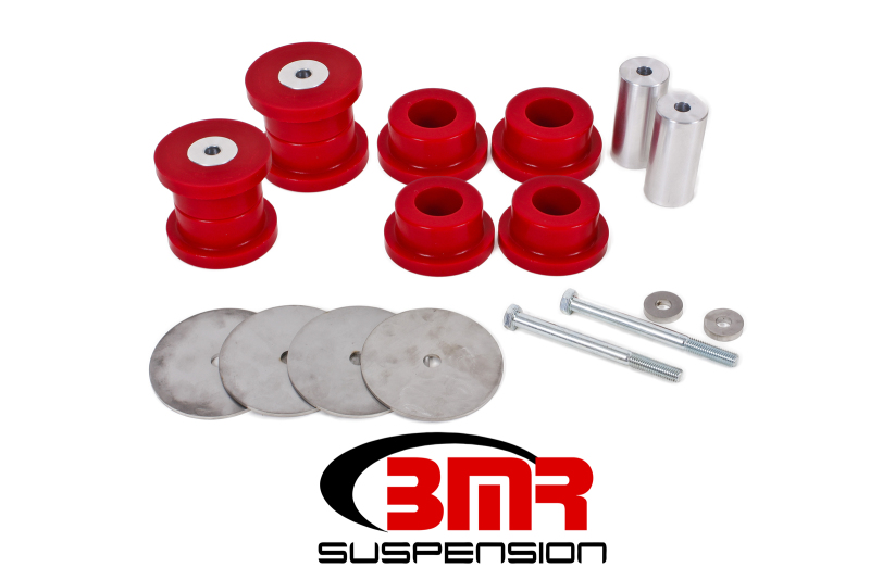 BMR 16-17 6th Gen Camaro Rear Cradle Bushing Kit (Polyurethane) - Red - BK061