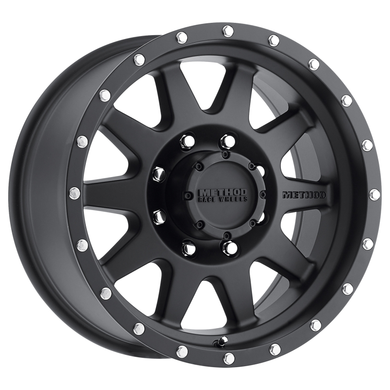 Method MR301 The Standard 20x9 +18mm Offset 8x6.5 130.81mm CB Matte Black Wheel - MR30129080518