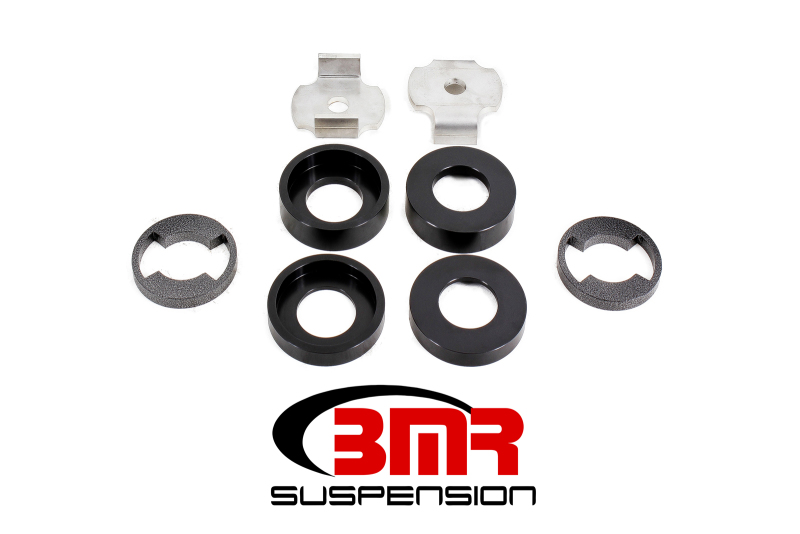 BMR 15-17 S550 Mustang Cradle Bushing Lockout Kit Level 1 - Black - CB010