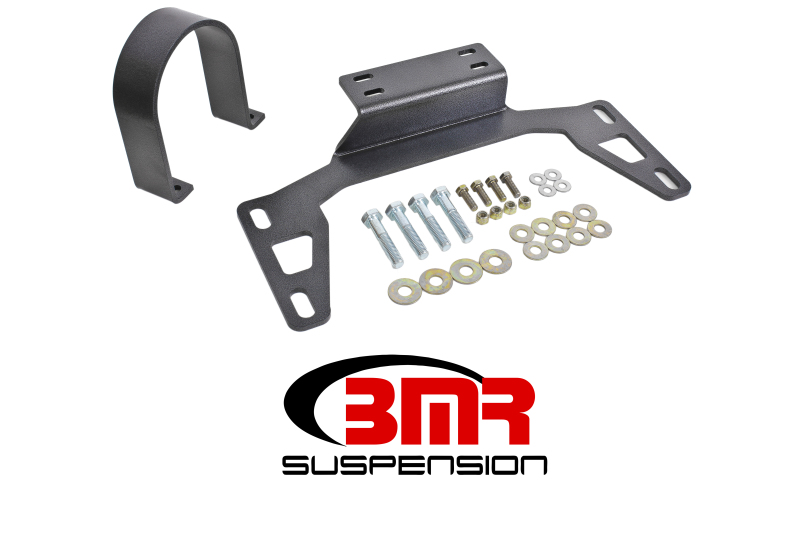 BMR 11-14 S197 Mustang Front Driveshaft Safety Loop - Black Hammertone - DSL017H