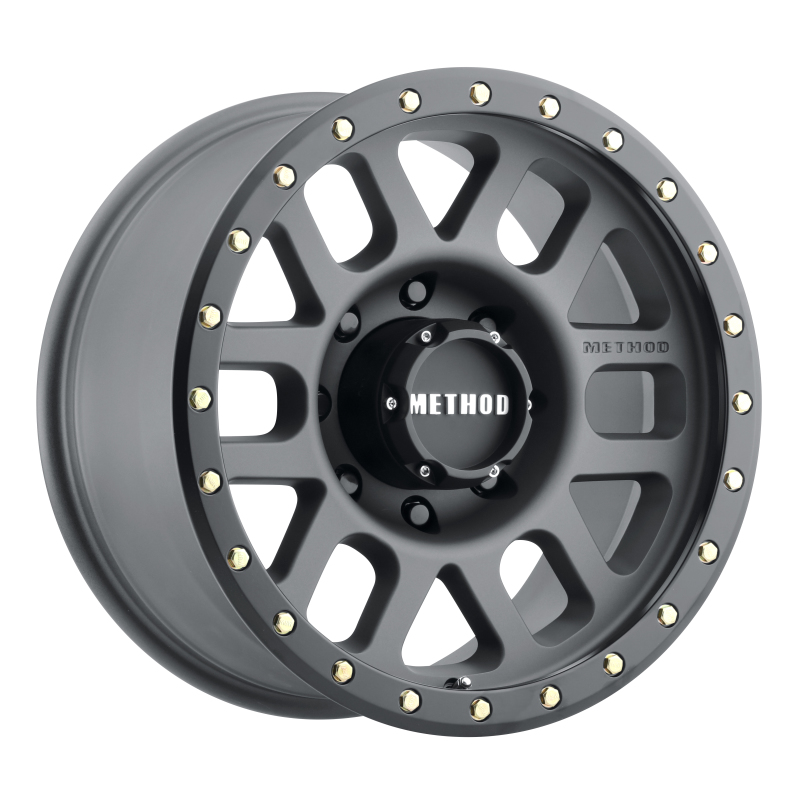 Method MR309 Grid 18x9 +18mm Offset 8x6.5 130.81mm CB Titanium/Black Street Loc Wheel - MR30989080818