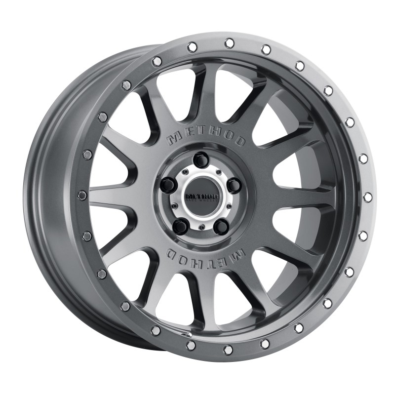 Method MR605 NV 20x10 -24mm Offset 5x5 71.5mm CB Gloss Titanium Wheel - MR60521050824N