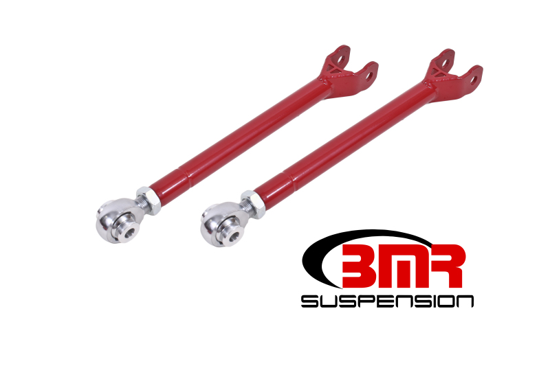 BMR 08-17 Challenger Lower Trailing Arms w/ Single Adj. Rod Ends - Red - LTA111R