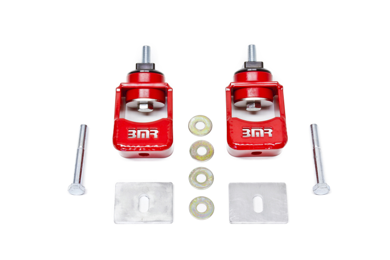 BMR 10-15 5th Gen Camaro Motor Mount Kit (Polyurethane) - Red (Spacers Not Included) - MM004R