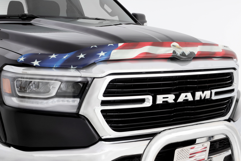 Stampede 2009-2018 Dodge Ram 1500 Excludes Rebel Models Vigilante Premium Hood Protector - Flag - 2259-30