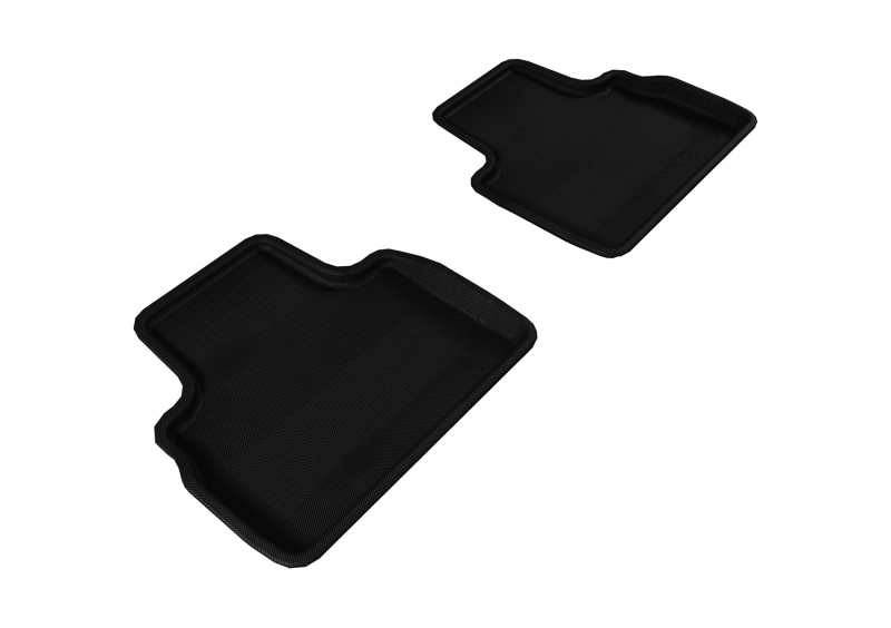 3D MAXpider 2009-2017 Infiniti QX70/FX35/50/50S Kagu 2nd Row Floormats - Black - L1IN00321509