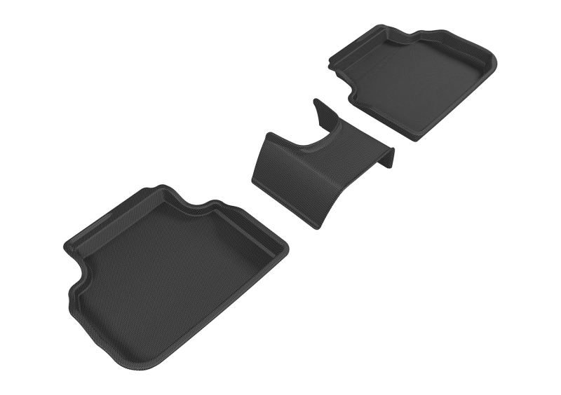 3D MAXpider 2016-2019 Mini Clubman Kagu 2nd Row Floormats - Black - L1MN01321509