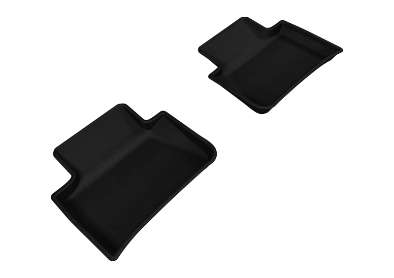 3D MAXpider 2014-2019 Porsche Macan Kagu 2nd Row Floormats - Black - L1PO01421509