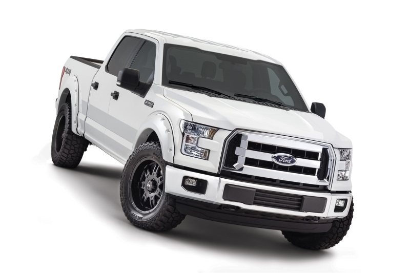Bushwacker 16-17 Ford F-150 Styleside Pocket Style Flares 4pc 78.9/67.1/97.6in Bed - Oxford White - 20935-12