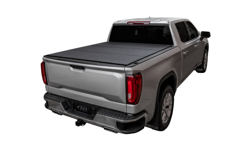 Access LOMAX Tri-Fold Cover 07-21 Toyota Tundra - 5ft 6in Bed (w/ Deck Rail) -  Black Diamond - B4050059