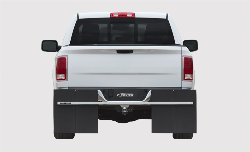 Access Roxter Universal Fit Pickups/SUVS 80in Wide Smooth Mill Finish Hitch Mounted Mud Flaps - D100001