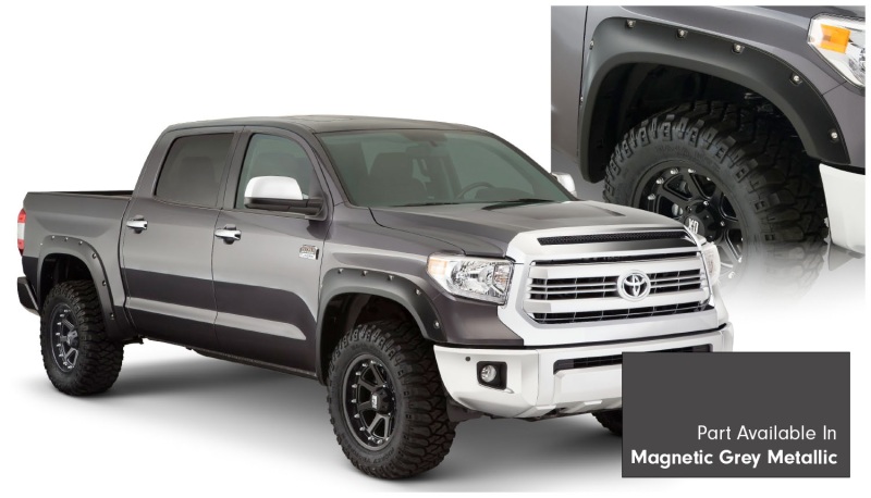 Bushwacker 16-18 Toyota Tundra Fleetside Pocket Style Flares 4pc - Magnetic Grey - 30918-63