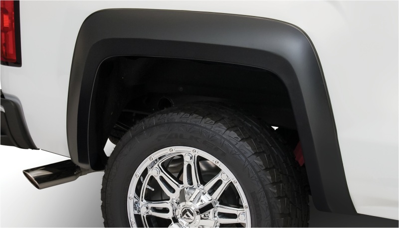 Bushwacker 14-18 GMC Sierra 1500 Extend-A-Fender Style Flares 2pc 69.3/78.8/97.8in Bed - Black - 40100-02