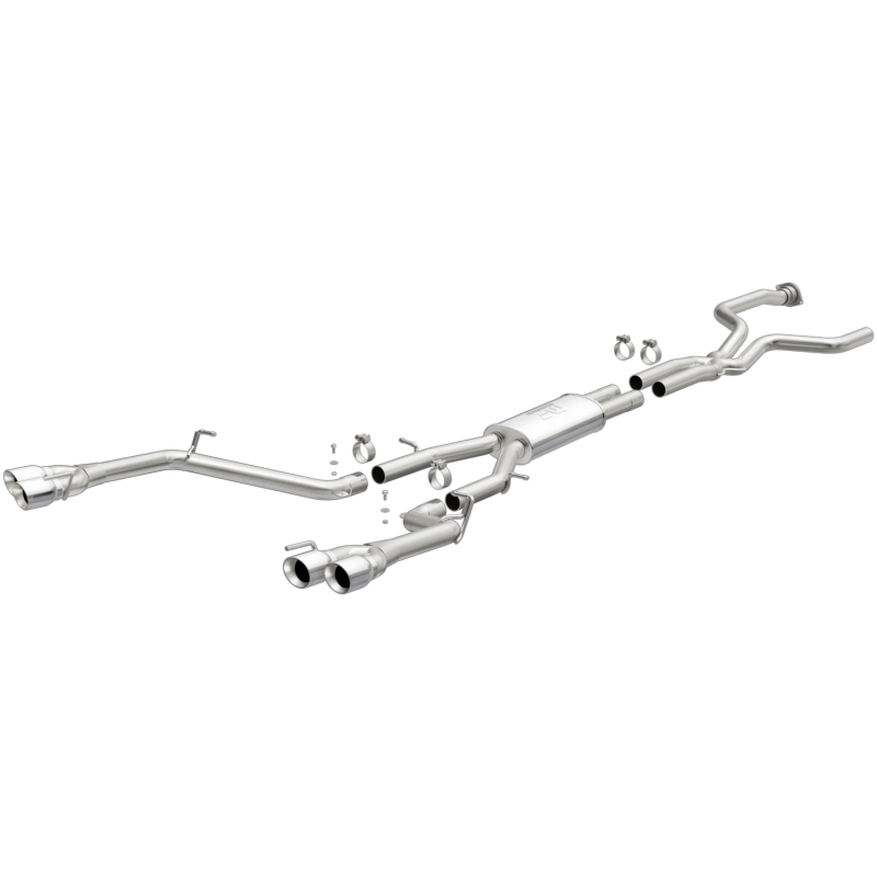 MagnaFlow CatBack 16-19 Cadillac CT6 V6 3.0L Street Series 2.5in Pipe Dia Polished Tips - 19301