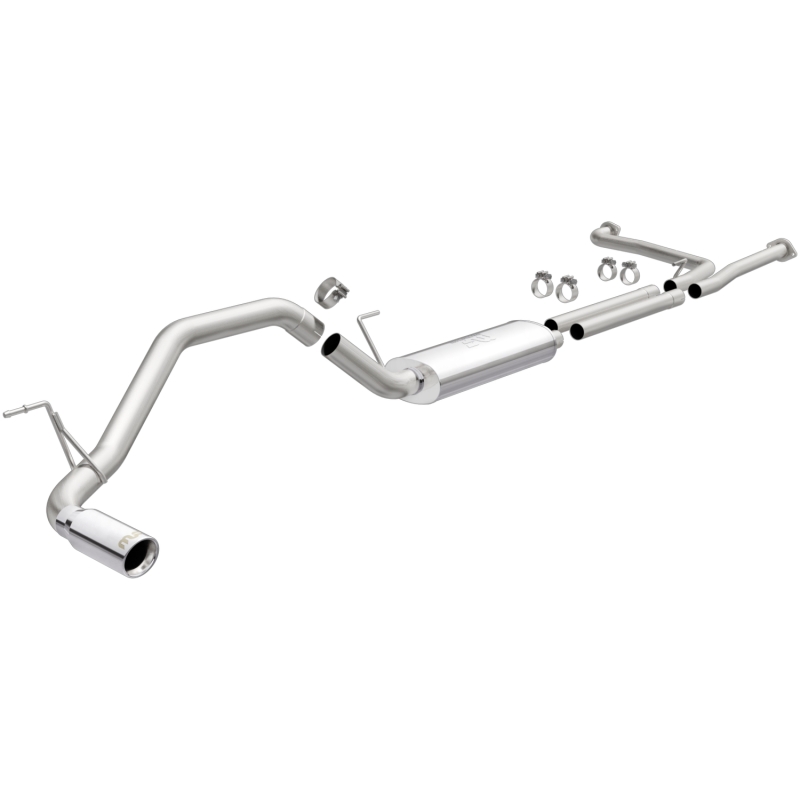 MagnaFlow 16-17 Nissan Titan V8-5.6LGAS 409 SS Polished 3in. MF Series Cat-Back Exhaust - 19366