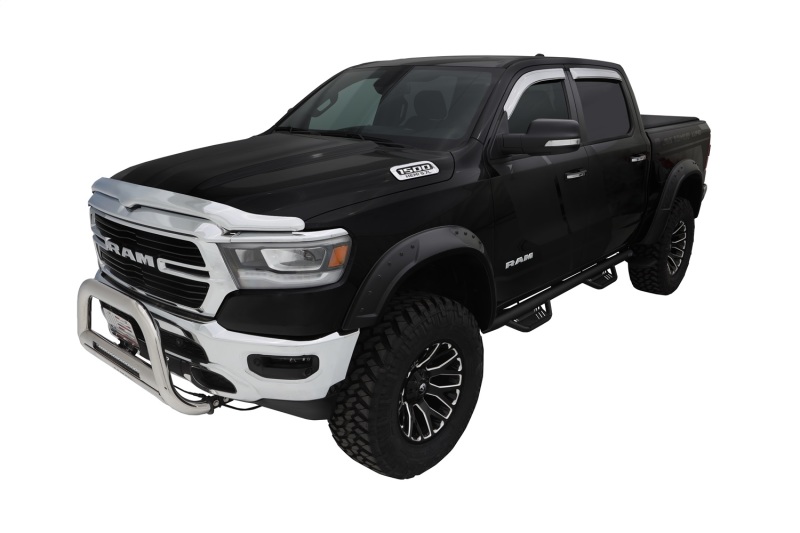 Bushwacker 19-22 Ram 1500 (Excl. Rebel/TRX) 76.3 & 67.4in Bed DRT Style Flares 4pc  - Blk / Smooth - 50934-02