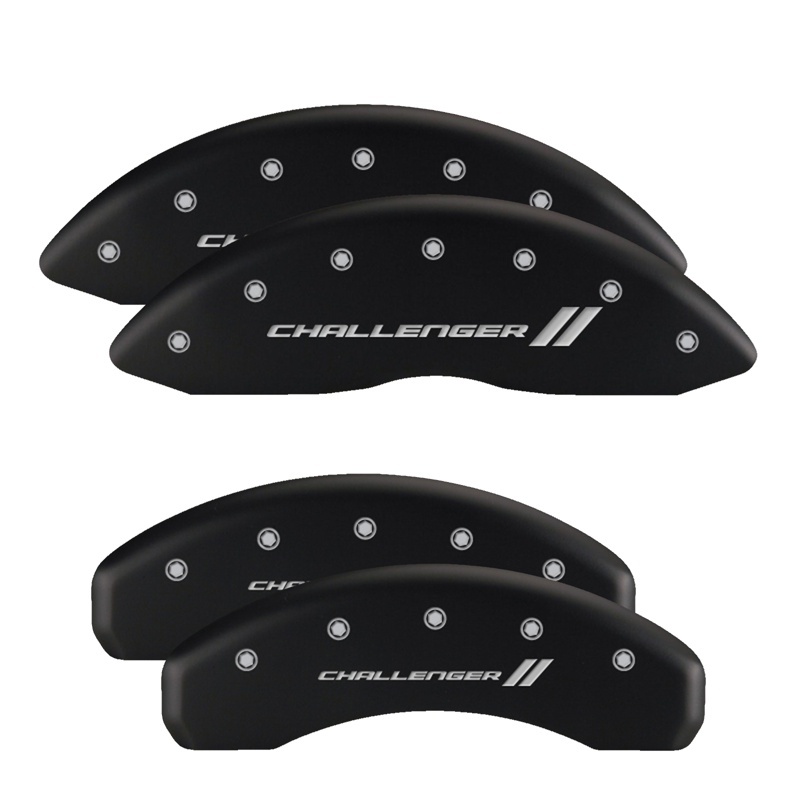 MGP 4 Caliper Covers Engraved Front & Rear SHO Yellow finish black ch - 10128SSHOYL