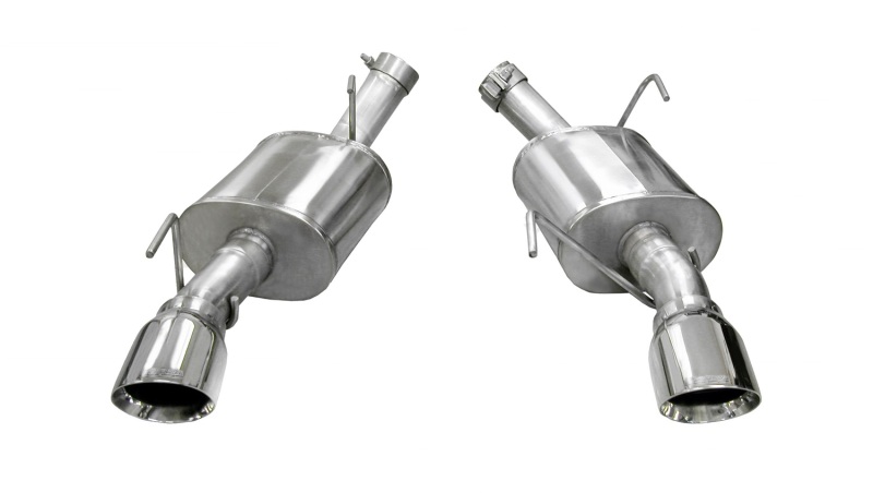 Corsa 2005-2010 Ford Mustang Shelby GT500 5.4L V8 Polished Xtreme Axle-Back Exhaust - 14314