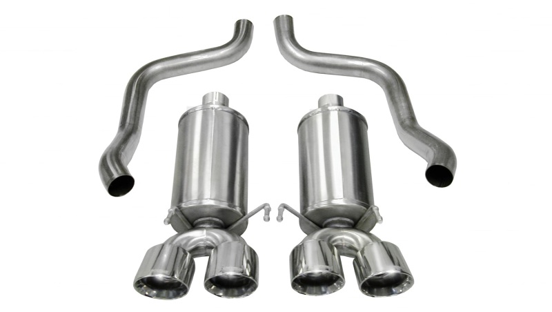 Corsa 2005-2007 Chevrolet Corvette C6 6.0L V8 Polished Xtreme Axle-Back Exhaust - 14469