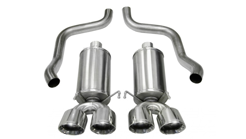 Corsa 2009-2013 Chevrolet Corvette C6 6.2L V8 Polished Xtreme Axle-Back Exhaust - 14470