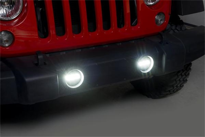 Putco 10-18 Jeep Wrangler JK - Luminix High Power LED Fog Lamps - 1 (Pair) - 2400LM - 12001