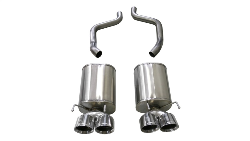 Corsa 2005-2007 Chevrolet Corvette (C6) 6.0L/6.2L Polished Xtreme Axle-Back Exhaust w/4.5in Tips - 21010