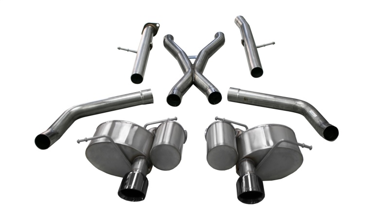 Corsa 2012-21 Jeep Grand Cherokee SRT 2.75in Dual Rear Xtreme Cat-Back Exhaust - Black PVD TipFinish - 21058BLK