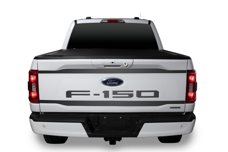 Putco 2021 Ford F-150 Stainless Steel Black Platinum Upper/Lower Tailgate Accent (2pcs) - 403469BP