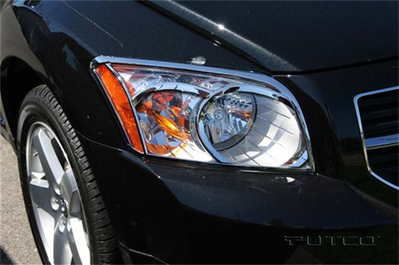 Putco 07-10 Dodge Caliber Head Lamp Overlays & Rings - 403833