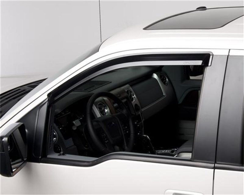 Putco 09-14 Ford F-150 Super Cab / Crew Cab - Fronts Only - Tape-On Element Tinted Window Visors - 580151