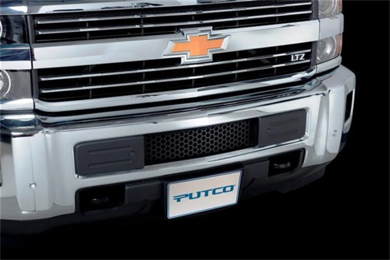 Putco 15-19 Chevy Silv HD - SS - Black Punch Design Bumper Grille Bumper Grille Inserts - 88195