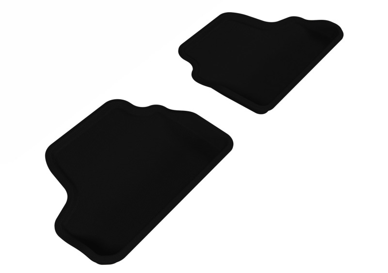 3D MAXpider 2007-2013 BMW 3 Series E93 Kagu 2nd Row Floormats - Black - L1BM02421509