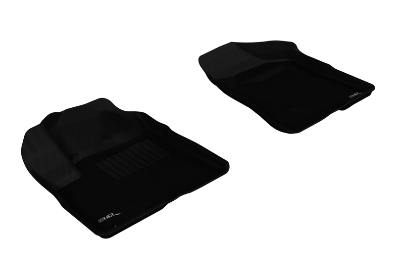 3D MAXpider 2011-2013 Kia Sorento 7-Seats Kagu 1st Row Floormat - Black - L1KA00911509
