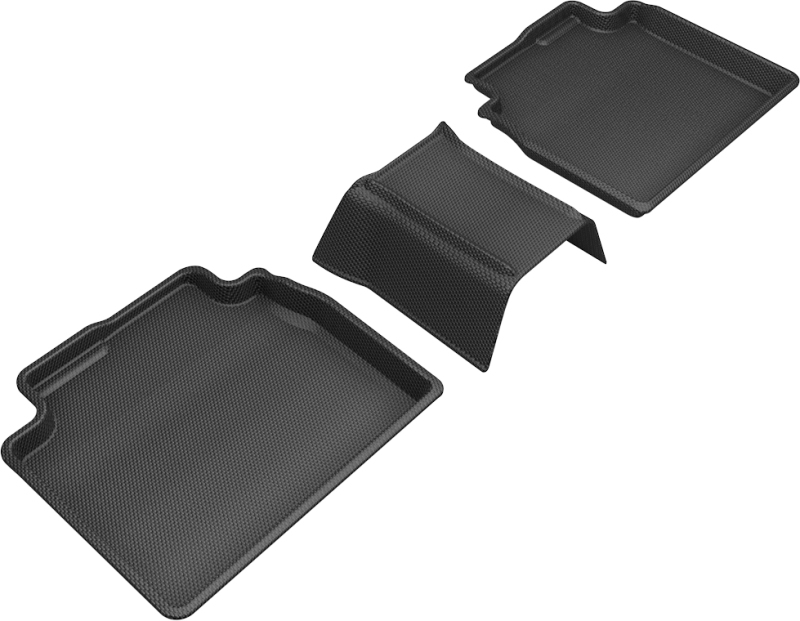 3D MAXpider 2019-2020 Lexus ES/Avalon Hybrid Kagu 2nd Row Floormats - Black - L1LX06521509