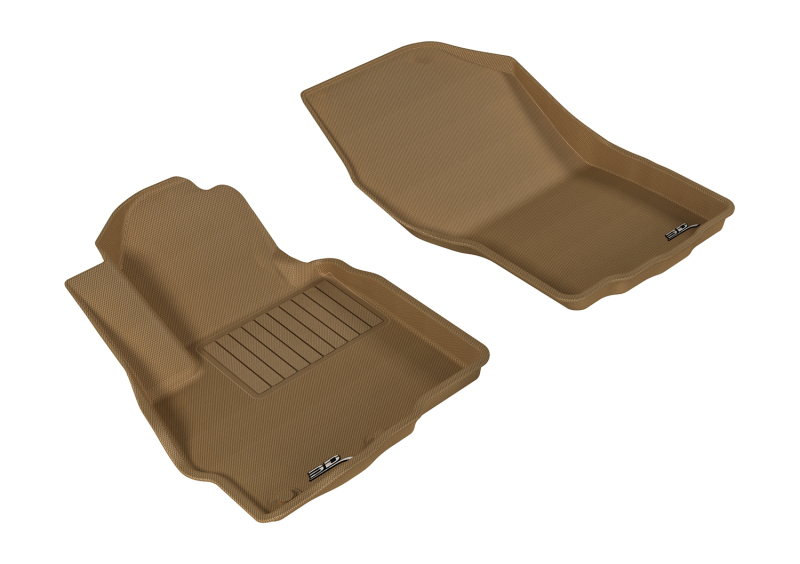 3D MAXpider 2011-2019 Mitsubishi Outlander Sport Kagu 1st Row Floormat - Tan - L1MT03611502