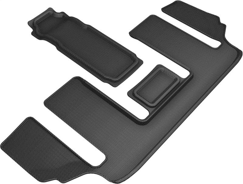 3D MAXpider 20-21 Mazda CX-9 6-Seat without 2nd Row Console Kagu 3rd Row Floormats - Black - L1MZ07631509