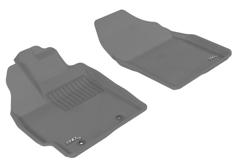 3D MAXpider 2010-2011 Toyota Prius Kagu 1st Row Floormat - Gray - L1TY04011501