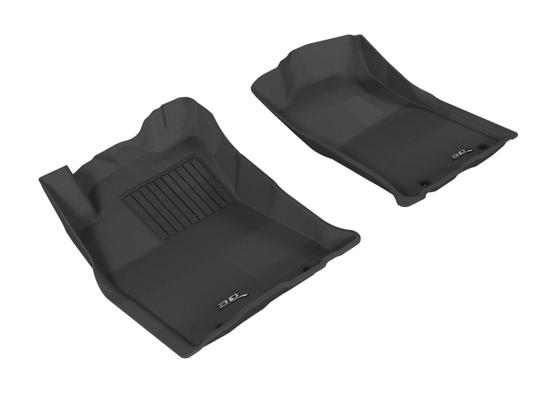 3D MAXpider 2012-2015 Toyota Tacoma Double Cab Kagu 1st Row Floormat - Gray - L1TY09011501