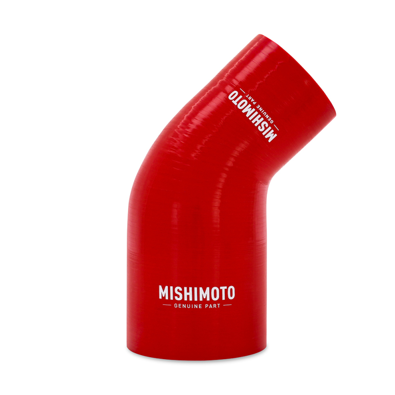 Mishimoto Silicone Reducer Coupler 45 Degree 2.25in to 3in - Red - MMCP-R45-22530RD