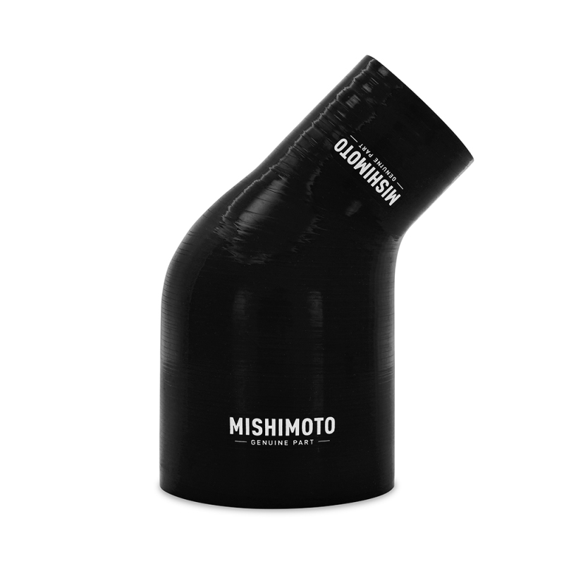 Mishimoto Silicone Reducer Coupler 45 Degree 2.5in to 4in - Black - MMCP-R45-2540BK