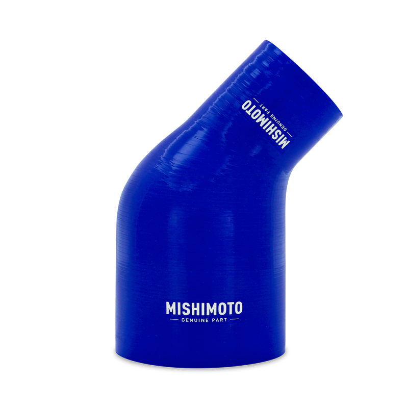 Mishimoto Silicone Reducer Coupler 45 Degree 2.5in to 4in - Blue - MMCP-R45-2540BL