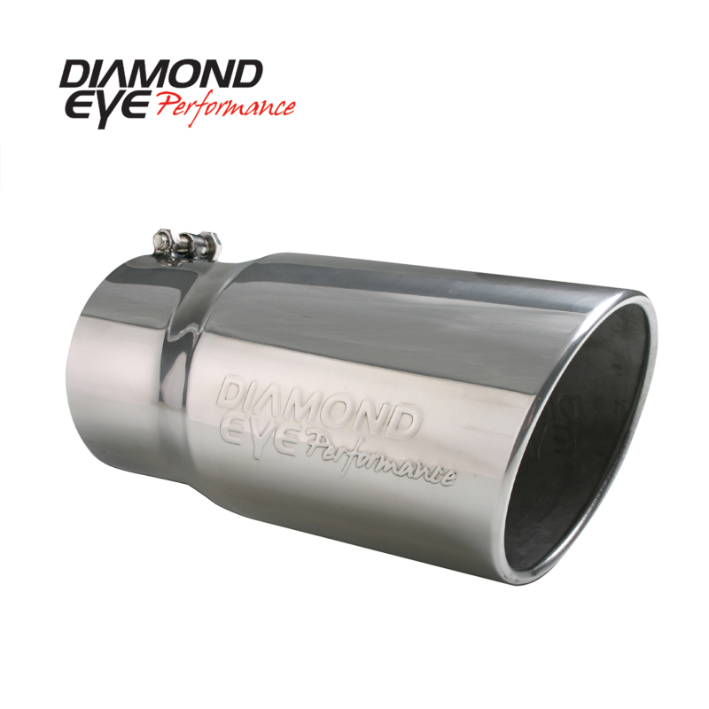 Diamond Eye TIP 4in-5inX12in BOLT-ON ROLLED ANGLE 15-DEGREE ANGLE CUT: EMBOSSED DIAMOND EYE - 4512BRA-DE