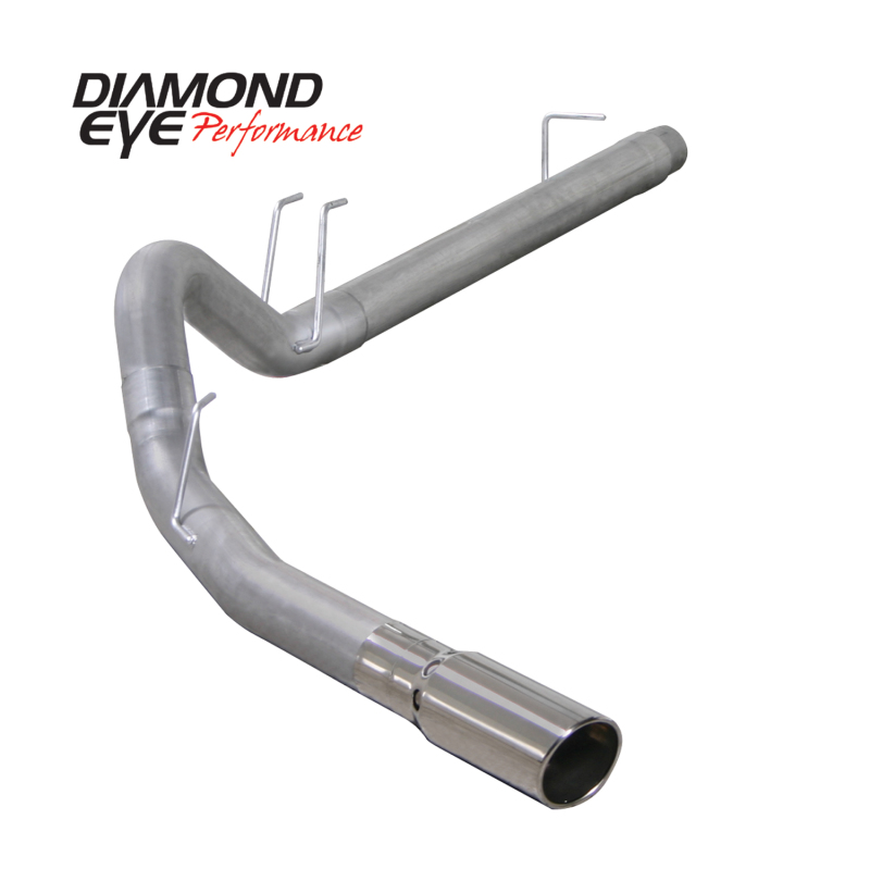 Diamond Eye KIT 4in DPF-BACK SGL AL 08-09 6 4L F250/F350 PCKGD BX46X14X14OD EL-PL 44inX13 5inX13 5in - K4360A