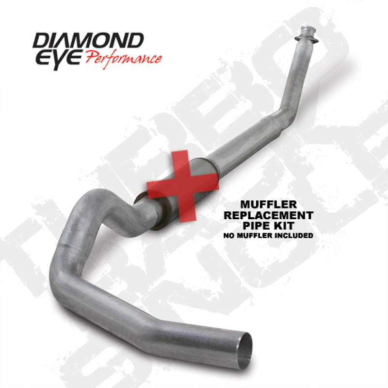 Diamond Eye KIT 5in TB SGL MFLR RPLCMENT PIPE AL: 94-02 DODGE CUMMINS 5.9L W/ RP #510220 - K5216A-RP