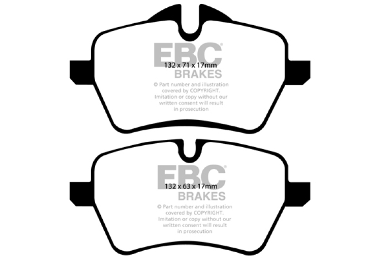 EBC 07-14 Mini Hardtop 1.6 Turbo Cooper S Greenstuff Front Brake Pads - DP21789